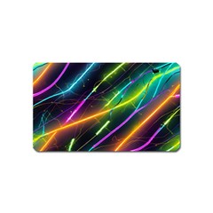 Vibrant Neon Dreams Magnet (name Card) by essentialimage