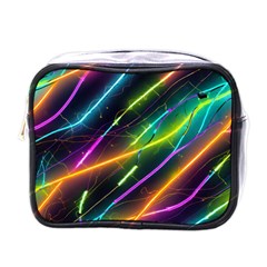Vibrant Neon Dreams Mini Toiletries Bag (One Side)
