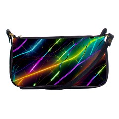 Vibrant Neon Dreams Shoulder Clutch Bag by essentialimage