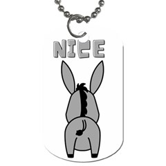 Donkey Ass Funny Nice Cute Floppy Dog Tag (two Sides)