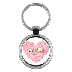 Paw Dog Pet Puppy Canine Cute Key Chain (round) by Sarkoni