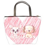 Paw Dog Pet Puppy Canine Cute Bucket Bag Back