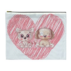 Paw Dog Pet Puppy Canine Cute Cosmetic Bag (xl)