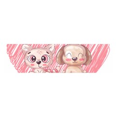 Paw Dog Pet Puppy Canine Cute Oblong Satin Scarf (16  X 60 )