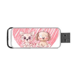 Cat Kitten Feline Pet Animal Cute Portable Usb Flash (two Sides)