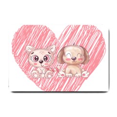 Dog Cat Animal Pet Heart Love Small Doormat