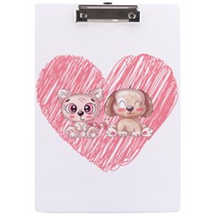 Paw Dog Pet Puppy Canine Cute A4 Acrylic Clipboard