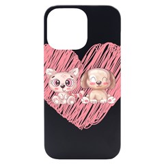 Paw Dog Pet Puppy Canine Cute Iphone 14 Pro Max Black Uv Print Case by Sarkoni