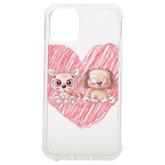 Dog Cat Animal Pet Heart Love Iphone 12 Mini Tpu Uv Print Case	 by Sarkoni