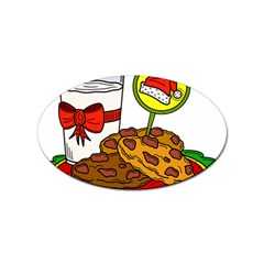 Milk Cookies Christmas Holidays Sticker (oval) by Sarkoni