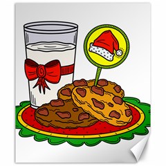 Milk Cookies Christmas Holidays Canvas 20  X 24 