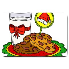 Milk Cookies Christmas Holidays Large Doormat