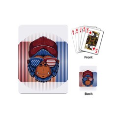 Gorilla Ape Zoo Mammal Usa Playing Cards Single Design (mini)