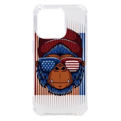 Gorilla Ape Zoo Mammal Usa Iphone 14 Pro Tpu Uv Print Case by Sarkoni