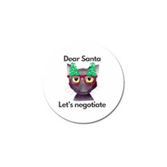 Cute Cat Glasses Christmas Tree Golf Ball Marker (10 Pack)