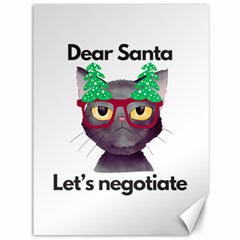 Cute Cat Glasses Christmas Tree Canvas 36  X 48 