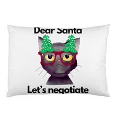 Cute Cat Glasses Christmas Tree Pillow Case