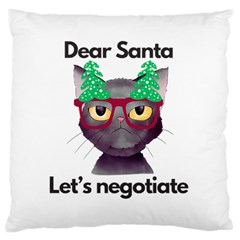 Cute Cat Glasses Christmas Tree Large Cushion Case (two Sides)
