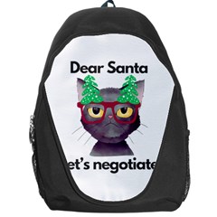 Cute Cat Glasses Christmas Tree Backpack Bag