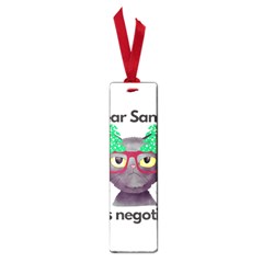 Cute Cat Glasses Christmas Tree Small Book Marks