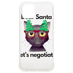 Cute Cat Glasses Christmas Tree Iphone 12/12 Pro Tpu Uv Print Case by Sarkoni