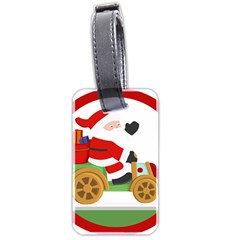 Christmas Santa Claus Luggage Tag (two Sides)