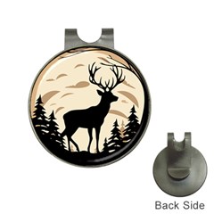 Deer Wildlife Hat Clips With Golf Markers by Sarkoni