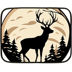 Deer Wildlife Fleece Blanket (mini)