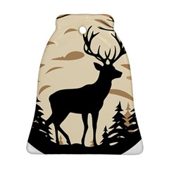 Deer Wildlife Bell Ornament (two Sides)