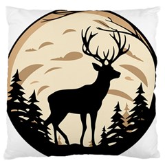 Deer Wildlife Standard Premium Plush Fleece Cushion Case (two Sides)