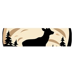 Deer Wildlife Oblong Satin Scarf (16  X 60 )