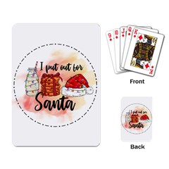 Santa Cookies Christmas Playing Cards Single Design (rectangle)