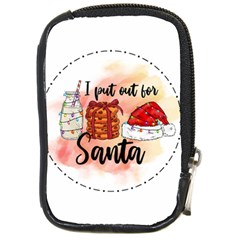 Santa Cookies Christmas Compact Camera Leather Case by Sarkoni