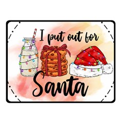 Santa Cookies Christmas Fleece Blanket (small)