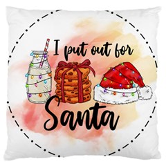 Santa Cookies Christmas Large Cushion Case (one Side)