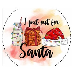 Santa Cookies Christmas Two Sides Premium Plush Fleece Blanket (small)