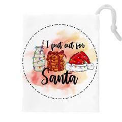 Santa Cookies Christmas Drawstring Pouch (4xl)