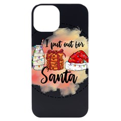 Santa Cookies Christmas Iphone 14 Black Uv Print Case by Sarkoni