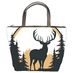 Deer Wildlife Nature Bucket Bag by Sarkoni