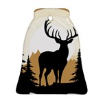 Deer Wildlife Nature Ornament (Bell) Front