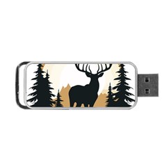 Deer Wildlife Nature Portable Usb Flash (one Side) by Sarkoni