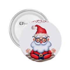 Santa Glasses Yoga Chill Vibe 2.25  Buttons