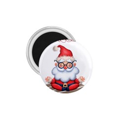 Santa Glasses Yoga Chill Vibe 1.75  Magnets