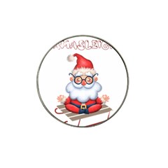 Santa Glasses Yoga Chill Vibe Hat Clip Ball Marker (4 pack)