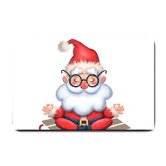 Santa Glasses Yoga Chill Vibe Small Doormat