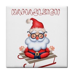 Santa Glasses Yoga Chill Vibe Face Towel by Sarkoni