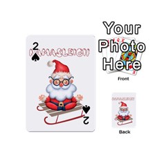 Santa Glasses Yoga Chill Vibe Playing Cards 54 Designs (Mini)