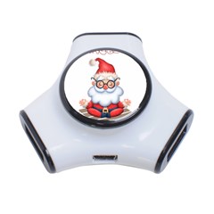 Santa Glasses Yoga Chill Vibe 3-Port USB Hub