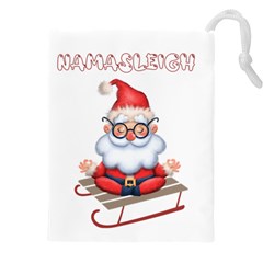 Santa Glasses Yoga Chill Vibe Drawstring Pouch (5XL)