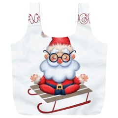 Santa Glasses Yoga Chill Vibe Full Print Recycle Bag (xxl)